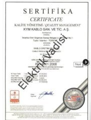 3X2.5 TTR Beyaz Tam Bakır Kablo TSE 100 METRE