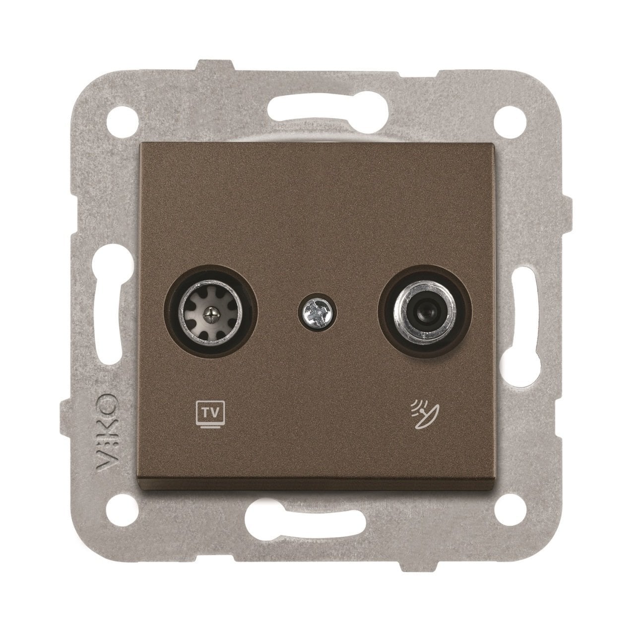 Viko Artline Novella ANTRASİT Anahtar ve Priz Çeşitleri İkili Uydu Prizi TV-SAT