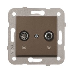Viko Artline Novella ANTRASİT Anahtar ve Priz Çeşitleri İkili Uydu Prizi TV-SAT