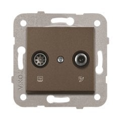 Viko Artline Novella ANTRASİT Anahtar ve Priz Çeşitleri İkili Uydu Prizi TV-SAT