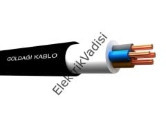 Göldağı 3x2.5 NYY Yeraltı Zırhsız Tam Bakır TSE Kablo 1 METRE