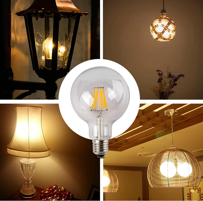 Cata Rustik Led Ampül 6 Watt Günışığı G95 Glop Ct-4354