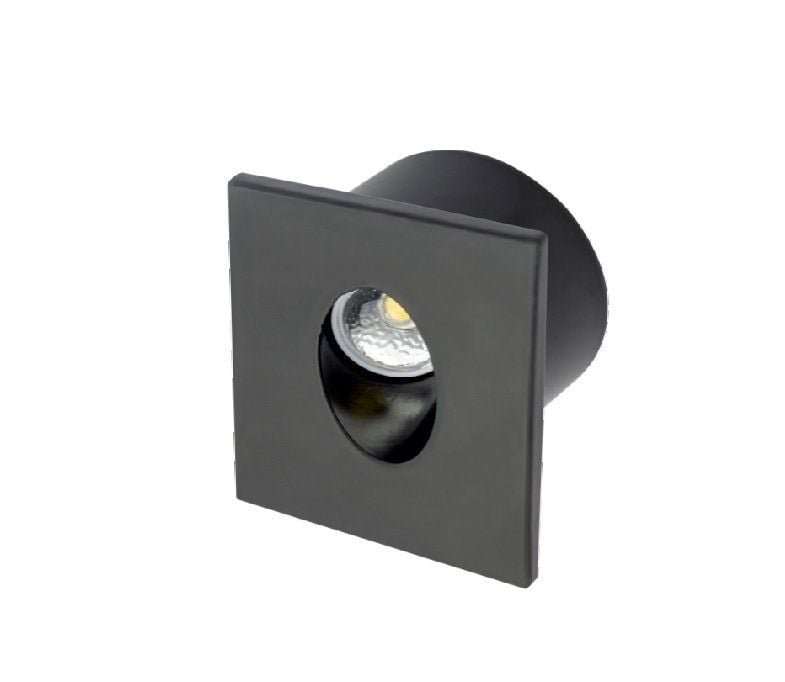 Cata 3 Wat Koridor Aydınlatması Kare Siyah Kasa Günışığı  Ct-5179g