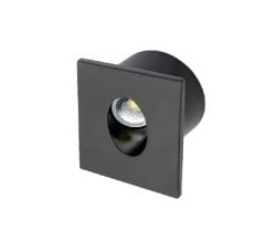 Cata 3 Wat Koridor Aydınlatması Kare Siyah Kasa Günışığı  Ct-5179g