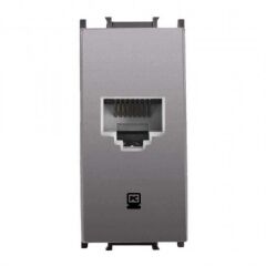 Viko Panasonic Thea Modüler Antrasit Data İnternet Prizi Cat-6 E Alt+Kapak Cat 6E 1M - WVTT14054AN-TR