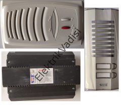 Simge Görüntüsüz Sesli Diafon Komple Dış Panel Çift Sıra 3 Daire