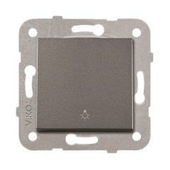 Viko Novella Light Yaylı Anahtar ÇERÇEVESİZ - Füme