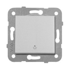 Viko Novella Light Yaylı Anahtar ÇERÇEVESİZ - Met Beyaz
