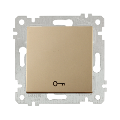 Mutlusan Rita Serisi Anahtar ve Priz Çeşitleri Antik Altın - Zil Anahtarı