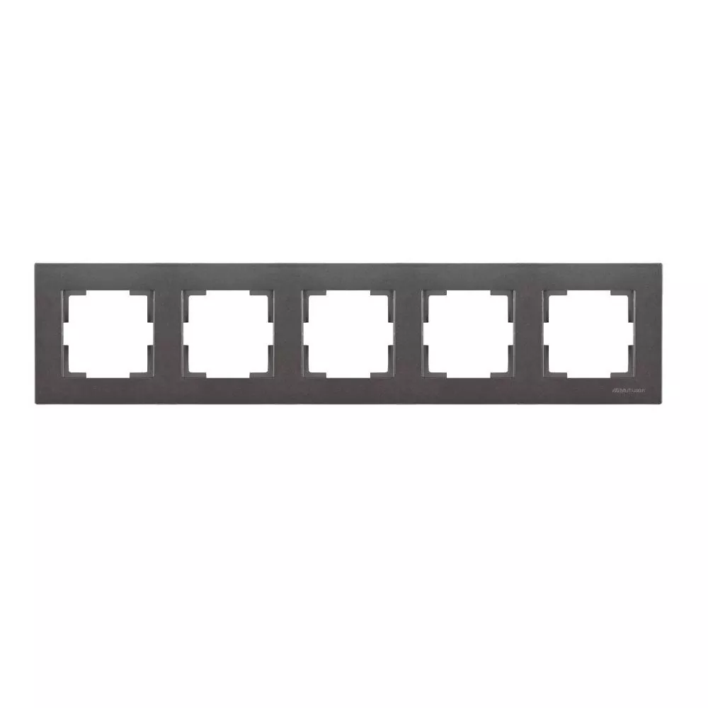 Mutlusan Rita Serisi Anahtar ve Priz Çeşitleri Füme - Beşli Çerçeve