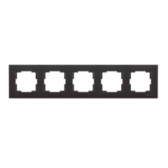 Mutlusan Rita Serisi Anahtar ve Priz Çeşitleri Siyah - Beşli Çerçeve