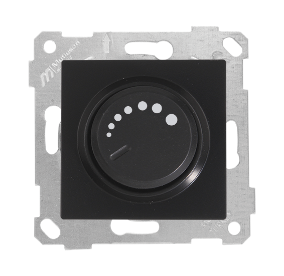 Mutlusan Rita Serisi Anahtar ve Priz Çeşitleri Siyah - Dimmer 600W