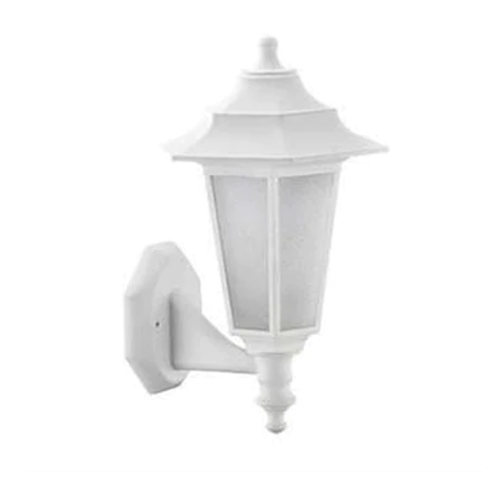 Doğan Bahçe Aplik Duvara E27 Duylu 1020 Siyah Beyaz Beyaz