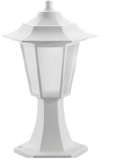 Doğan Bahçe Aplik Yere E27 Duylu 1025 Siyah Beyaz Beyaz