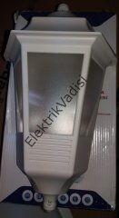 Horoz Bahçe Aplik Duvara Begonya-4 E27 Duylu Siyah Beyaz