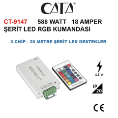 Cata Rgb Led Kumandası 20 Metrelik 18 Amper ct-9147