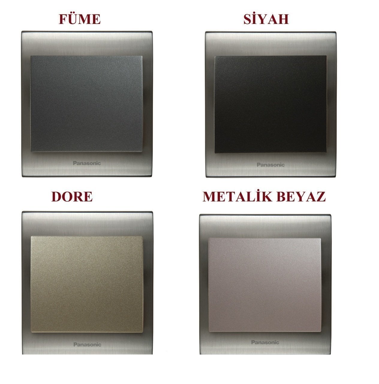 Viko Panasonic Thea Blu Inox Serisi Anahtar ve Priz Çeşitleri Komütatör Vavian - Dore