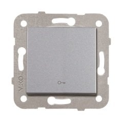 Viko Novella Kapı Otomatiği ÇERÇEVESİZ- Gümüş