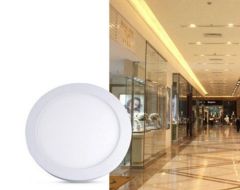 Cata 18w Led Panel Sıva Üstü Yuvarlak Beyaz Kasa Beyaz Işık Ct-5233b