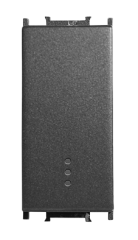 Panasonic Modüler Füme Işıklı Anahtar 1M Kapak - WVTR10024DG-TR