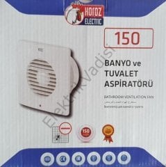 Horoz Pimaş Banyo Tuvalet Aspiratör 150 lik 15 Cm Havalandırma Fanı