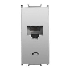 Panasonic Modüler Metalik Beyaz Nümeris Telefon Prizi Cat-3 Alt+Kapak 1M - WVTT14024MW-TR
