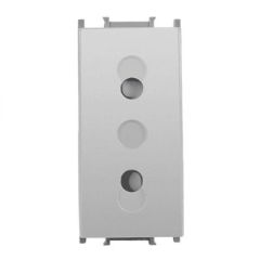 Panasonic Modüler Metalik Beyaz Topraksız Cihaz Prizi Alt+Kapak 1M - WVTT12114MW-TR