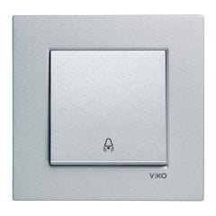Viko Artline Novella GÜMÜŞ Zil Anahtarı Çerçeveli - 92605006