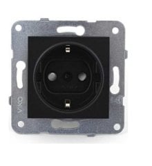 Viko Artline Novella SİYAH Renk Anahtar ve Priz Çeşitleri Topraklı Priz