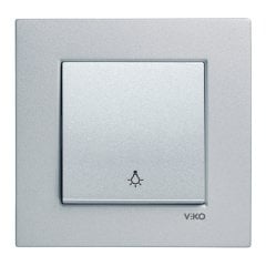 Viko Artline Novella GÜMÜŞ Light Anahtarı Çerçeveli - 92605003