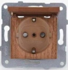 Novella FÜME Kapaklı Topraklı Priz Çerçeveli Viko Artline - 92605412