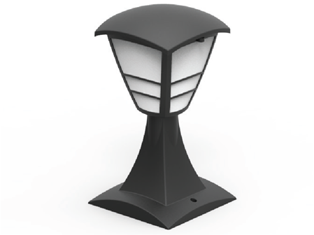 HOROZ BAHÇE AYDINLATMASI YONCA IP 54 Yonca 1 Siyah Yere