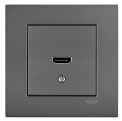 Viko Novella HDMI Konnektör Çerçevesiz - ANTRASİT