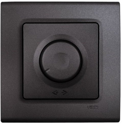Viko Linnera Life Granit Grisi Siyah Dimmer 600w Siyah