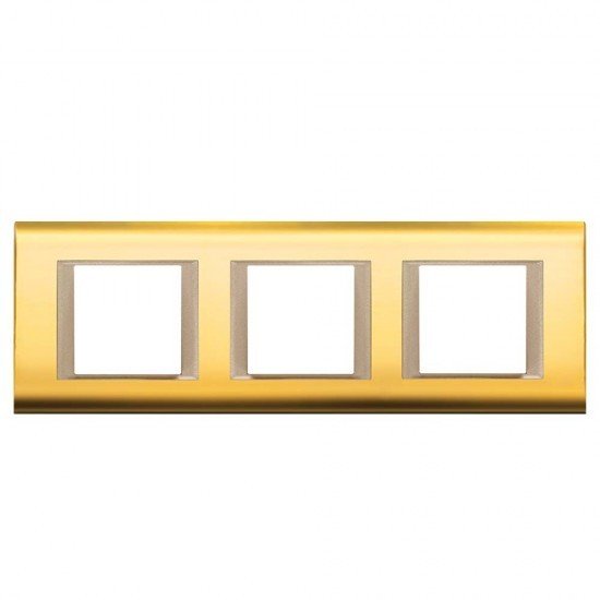 Viko Panasonic Thea Sistema 3x2M Gold Dore Çerçeve