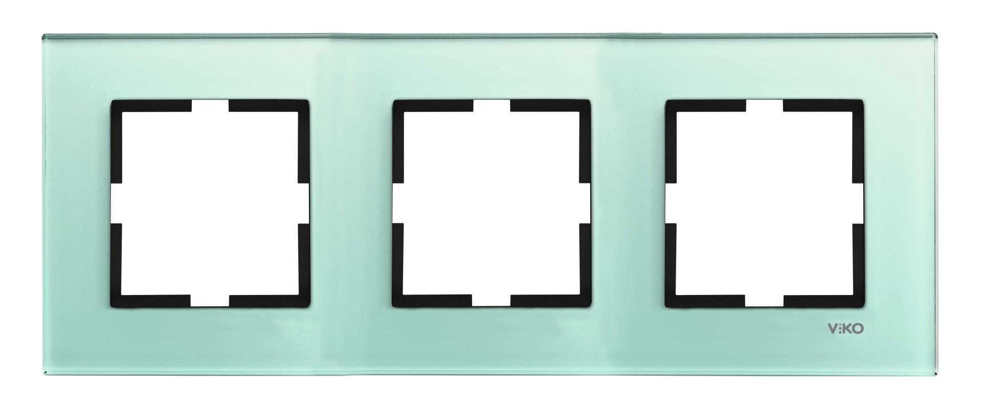 Viko Novella Cam Düz Açık Yeşil Üçlü Çerçeve - 92192253