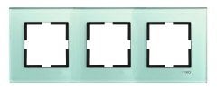 Viko Novella Cam Düz Açık Yeşil Üçlü Çerçeve - 92192253