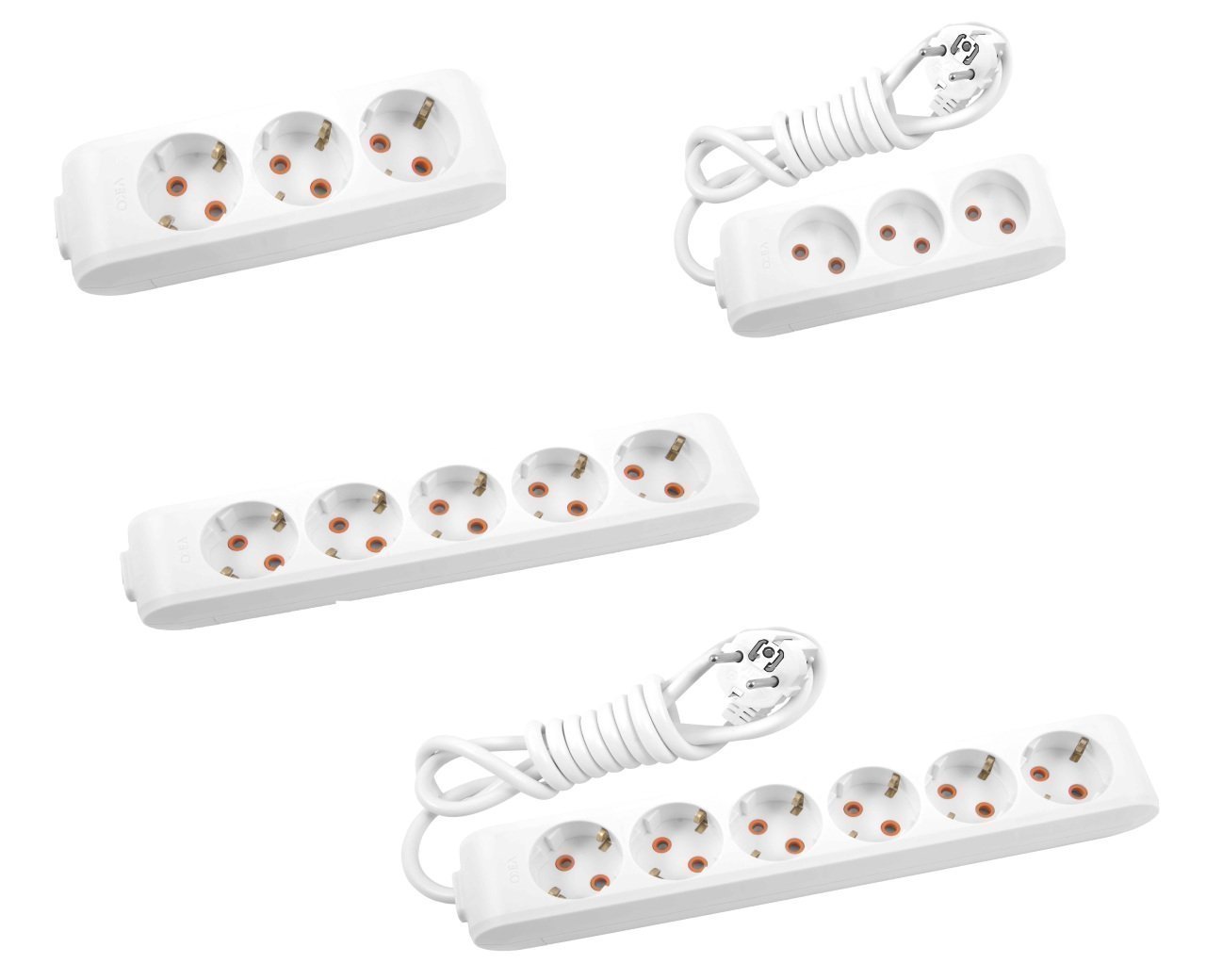 Viko Multi-let Anahtarlı(sız) Grup Priz Uzatma 2li 3lü 5li 6lı