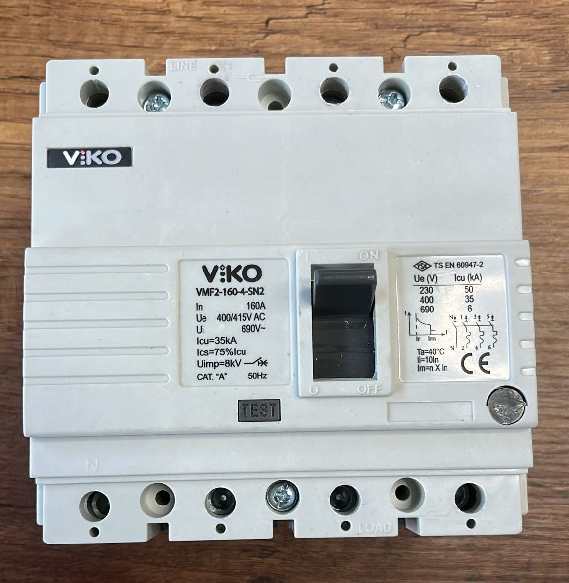 4X160A KOMPAK ŞARTEL SABİT 35KA VİKO-VMF2-160-4-SN2