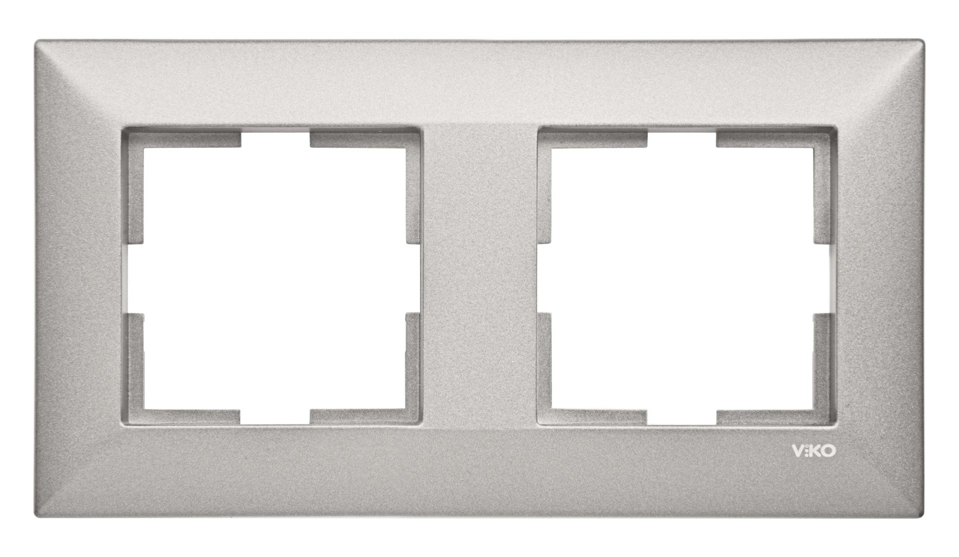 Viko Trenda Metalik Beyaz İkili Çerçeve - 92190762