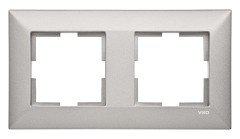 Viko Trenda Metalik Beyaz İkili Çerçeve - 92190762