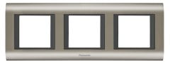 Viko Panasonic Thea Sistema 3x2M İnox Füme Çerçeve