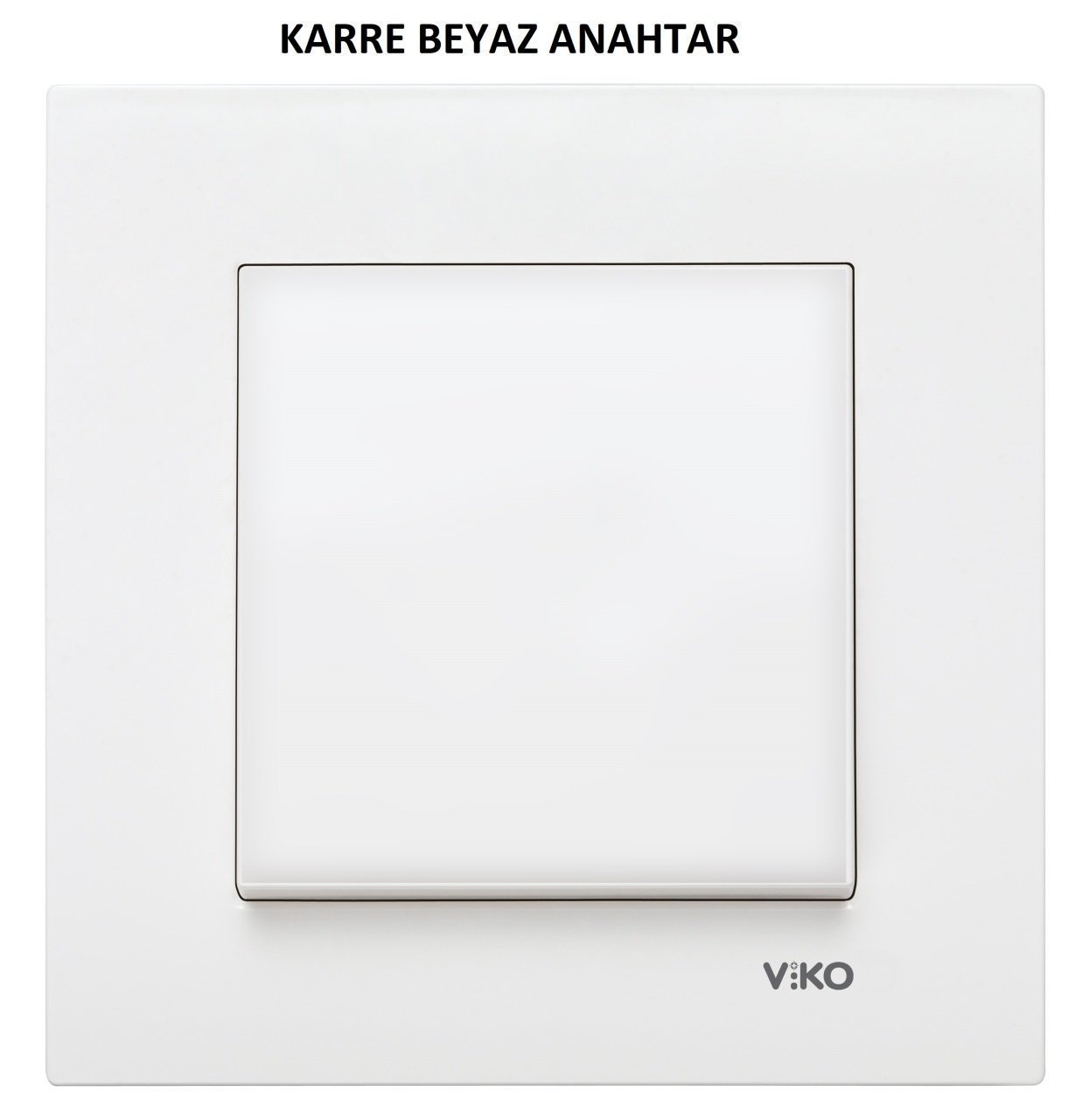 Viko Karre/Meridian Beyaz/Krem Tekli Anahtar