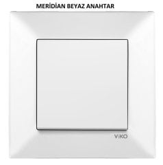 Viko Karre/Meridian Beyaz/Krem Tekli Anahtar
