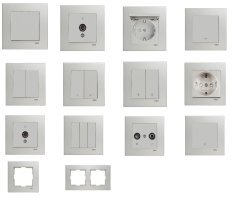 Viko Artline Novella SATEN Renk Anahtar ve Priz Çeşitleri Tekli Sıva Üstü Kasa