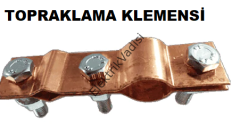 Çap 12 mm Boy 85 Cm %100 Saf Bakır Topraklama Çubuğu Klamensli