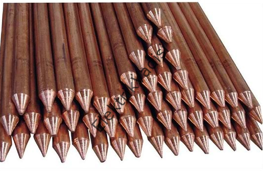 Çap 12 mm Boy 85 Cm %100 Saf Bakır Topraklama Çubuğu Klamensli