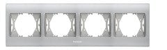 Panasonic Thea Blu Chrome Matt+Beyaz Dörtlü Çerçeve  - WBTF08045CM-TR