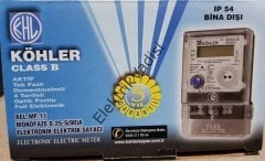 Köhler Monofaze Elektronik Sayaç