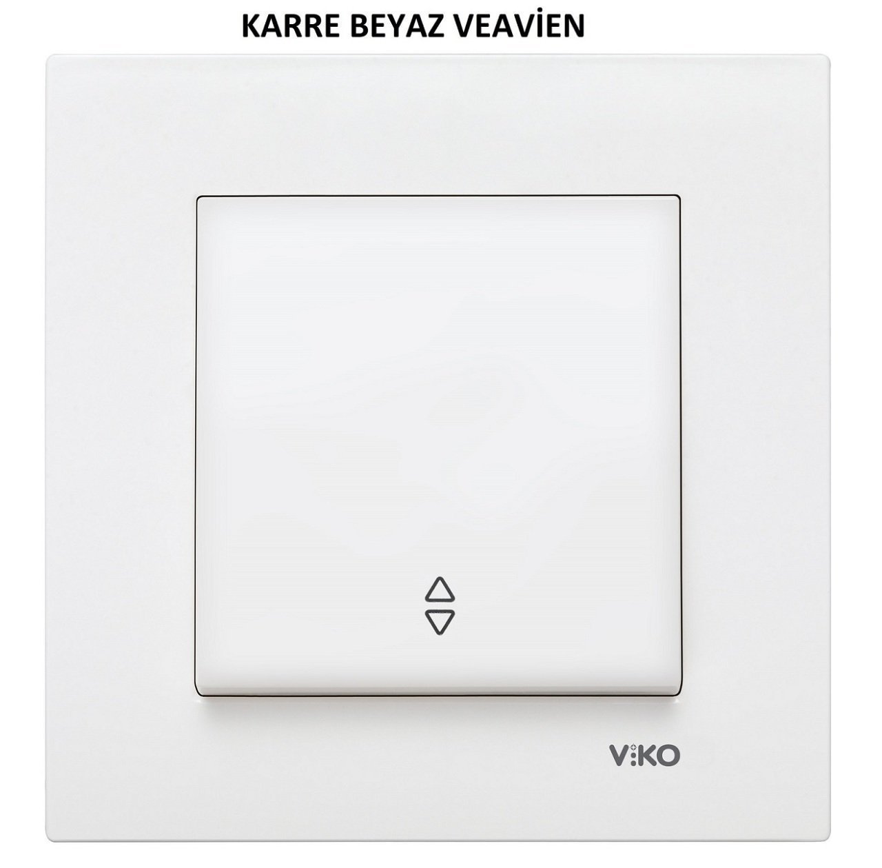 Viko Karre/Meridian Beyaz/Krem Vavien Veavien Anahtarı Beyaz - Karre Çerçeveli